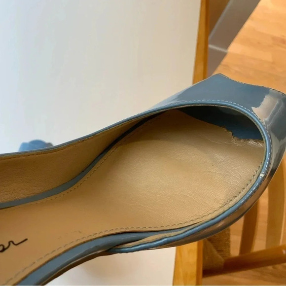 MARC FISHER Blue Patent D'Orsay Sandals Size 7 - Picture 10 of 14